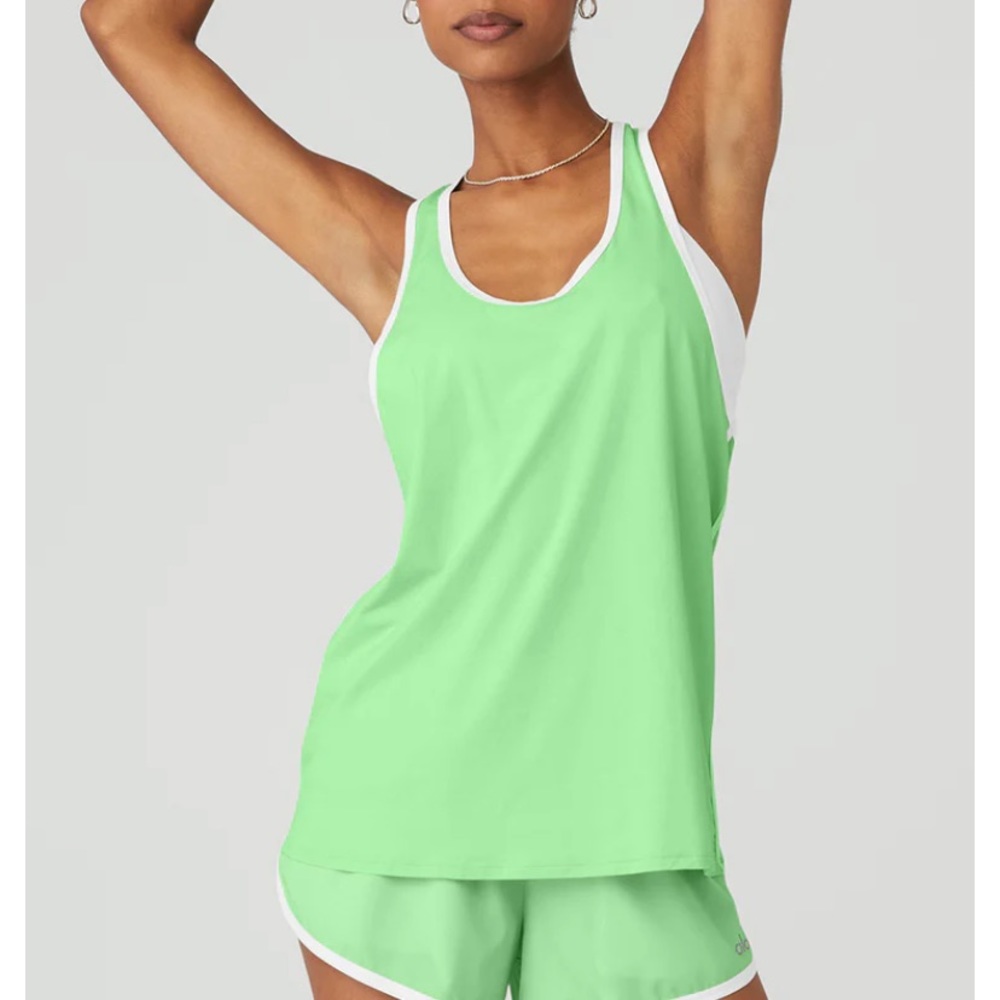 NWT Alo Ivy League Tank Ultramint / White